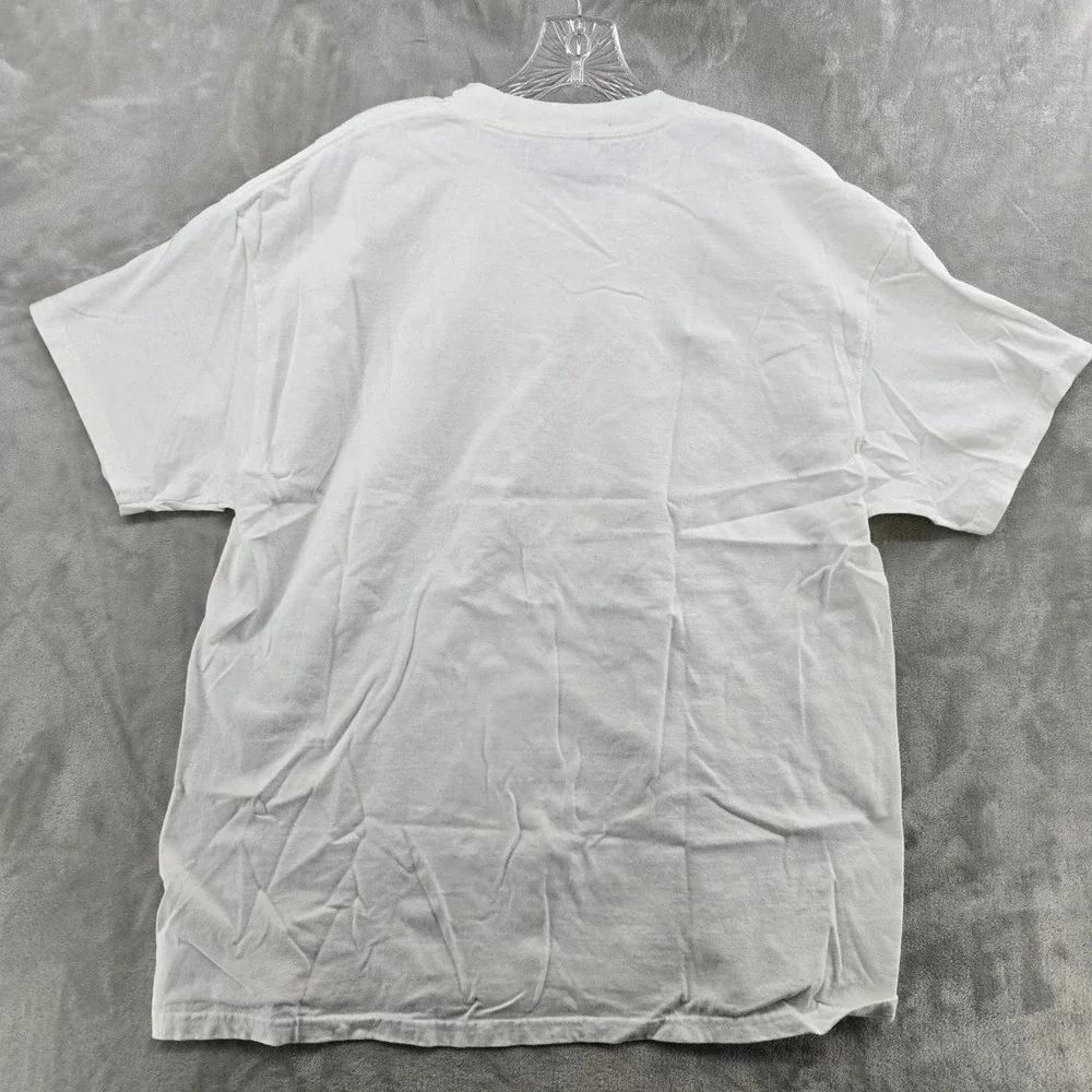 Hanes Beefy-T Graphic T-Shirt Mens XL White Texicalli South Austin Heart Graphic